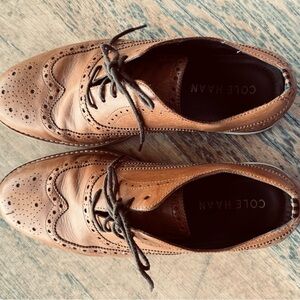 Cole Haan Men's Brown Brogue Oxfords